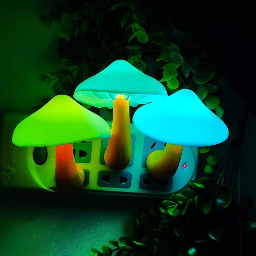 Led Night Light Mushroom Wall Socket